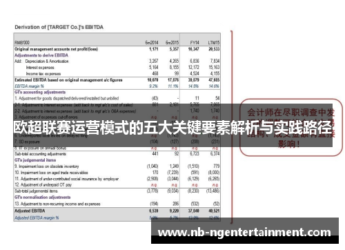 欧超联赛运营模式的五大关键要素解析与实践路径