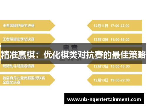 精准赢棋：优化棋类对抗赛的最佳策略